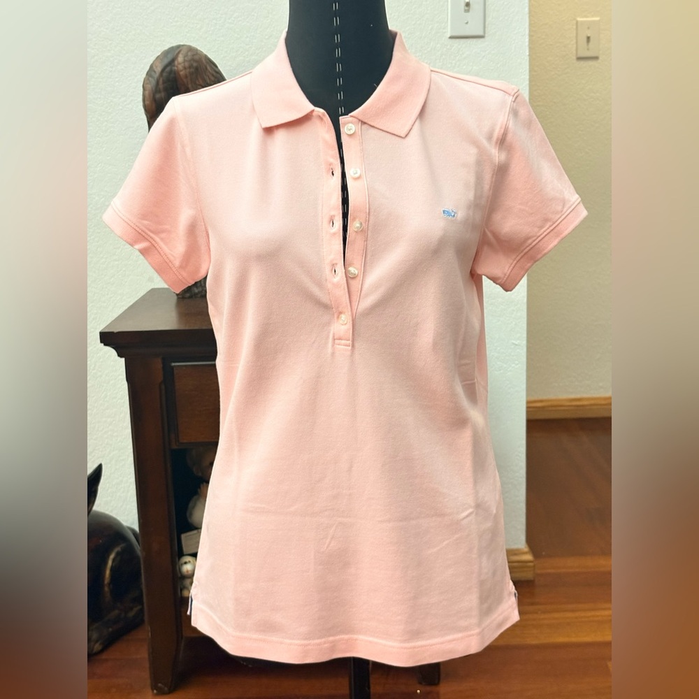 VINEYARD VINES WOMENS PINK POLO TOP SHIRT SIZE SMALL NEW WITH TAGS SEE PICS - Picture 4 of 10
